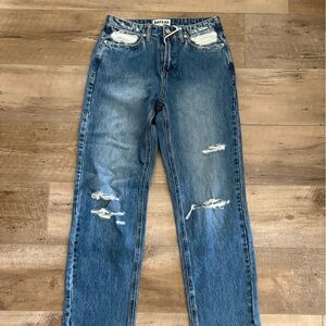 Women’s  Blue Distressed Jeans